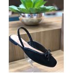 SAPATILHA FEMININO PRETO COM LAÇO