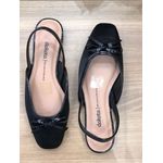 SAPATILHA FEMININO PRETO COM LAÇO