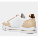 TENIS CASUAL BRANCO COM DETALHE EM CAMURÇA COCONUT