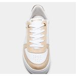 TENIS CASUAL BRANCO COM DETALHE EM CAMURÇA COCONUT