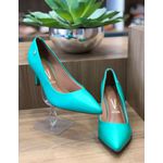 Scarpin Salto Médio Bico Fino Verde