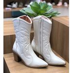 Bota Country Vizzano Texana Feminina Western Cano Médio