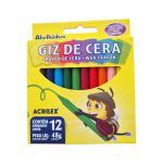 GIZ DE CERA 12 CORES ACRILEX