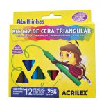BIG GIZ TRIANGULAR C/12 CORES ACRILEX