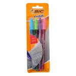 KIT BIC CRISTAL FASHION C/4 CANETAS PONTA FINA 
