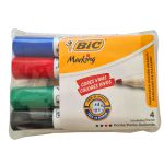 KIT BIC MARC. QUADRO BRANCO C/ 4 CORES