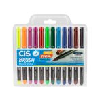 MARCADOR CIS BRUSH C/12 CORES