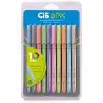 Caneta Esf BPX Ponta 0,7MM Estojo C/10 Cores