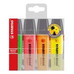 MARCA TEXTO STABILO BOSS ESTOJO C/4 CORES