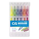 CIS LUMINI INK MARCA TEXTO EST C/6 CORES