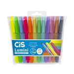 MARCA TEXTO CIS LUMINI NEON/PASTEL C/12 CORES