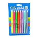 MARCA TEXTO CIS LUMINI NEON/PASTEL C/08 CORES