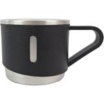 KIT GARRAFA TERMICA INOX 500ML C/2 XICARAS EXTRAS - PRETO -MORI