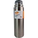 KIT GARRAFA TERMICA INOX 500ML C/2 XICARAS EXTRAS - BEGE -MORI