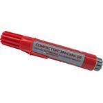 MARCADOR VERMELHO RECARREGÁVEL PARA QUADRO BRANCO - COMPACTOR