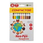 CANETA HIDROCOR NEOPEN GIG C/12 - RAÇAS E CORES