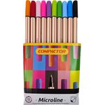 CANETA MICROLINE COMPACTOR C/10 CORES - COMPACTOR
