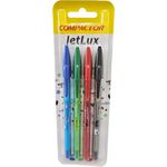 KIT C/4 CANETAS ESFEROGRÁFICAS JETLUX II