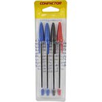 KIT C/4 CANETAS ESFEROGRÁFICAS TOP-2000 - COMPACTOR