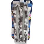 ESTOJO ESCOLAR CAMUFLADO CINZA 2 ZÍPERES DATERRA