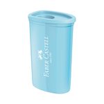 APONTADOR C/DEPOSITO AZUL TRIANGULAR FABER CASTELL