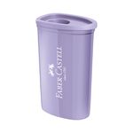 APONTADOR C/DEPOSITO ROXO TRIANGULAR FABER CASTELL
