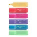 MARCA TEXTO C/6 CORES PASTEL FABER CASTELL