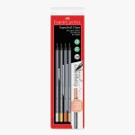 ECOLAPIS GRAFITE SUPERSOFT GLAM C/4 FABER CASTELL