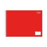 CADERNO BROCHURAO C/80F FORONI CLASS VERMELHO