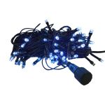 CORDÃO 100 LEDs C/20 STROBOS BRANCO 10 METROS - 127V