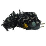 CORDÃO 100 LEDs C/20 STROBOS BRANCO 10 METROS - 127V