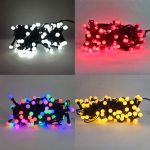 CORDÃO CEREJINHA 100 LEDs 8 METROS 8 FUNÇÕES - 127V 