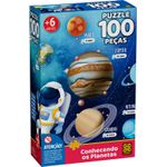 QUEBRA CABEÇA CONHECENDO OS PLANETAS 100 PEÇAS - GROW