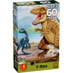 QUEBRA CABEÇA T-REX 60 PEÇAS - GROW