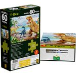 QUEBRA CABEÇA T-REX 60 PEÇAS - GROW