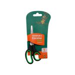 TESOURA ESCOLAR SOFT INOX 14CM CABO EMBORRAC- VERDE. LEOELEO