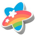 BORRACHA TR FUN MERCUR ESTRELA - ARCO-ÍRIS