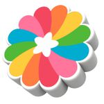 BORRACHA TR FUN MERCUR FLOR- ARCO-ÍRIS