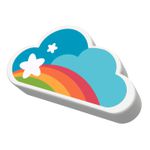 BORRACHA TR FUN MERCUR NUVEM - ARCO-ÍRIS