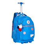 KIT MOCHILA RODINHA REBECCA BOMBOM AZUL - CLIO