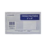 FICHA PAUTADA C/100 FOLHAS 5"x8" - SIDGRAPH