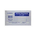 FICHA PAUTADA C/100 FOLHAS 3"x5" - SIDGRAPH