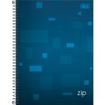 CADERNO UNIV. 10 MATERIAS ZIP AZUL - TILIBRA