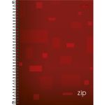 CADERNO UNIV. 1 MATERIA ZIP VERMELHO - TILIBRA