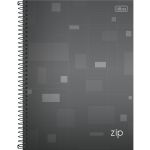 CADERNO UNIV. 1MATERIA ZIP CINZA- TILIBRA