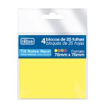 BLOCO ADESIVO TILI NOTES 76X76MM 4C NEON BL