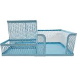 ORGANIZADOR DE MESA EM METAL ROSA P/ ESCRITÓRIO VMP