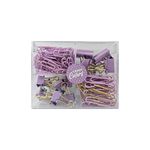 KIT OFFICE C/4 ITENS CANDY GOLD E LILÁS