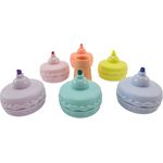 MARCADOR DE TEXTO MACARON TROCA PONTA C/6 CORES VMP