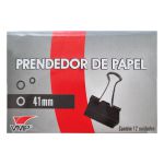 PRENDEDOR DE PAPEL 41MM C/12UN PRETO VMP